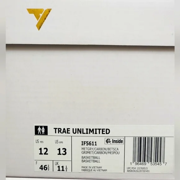 Adidas Mens Size 12 Trae Unlimited Basketball Sneaker Shoes Grey Red IF5611 New - Picture 4 of 9